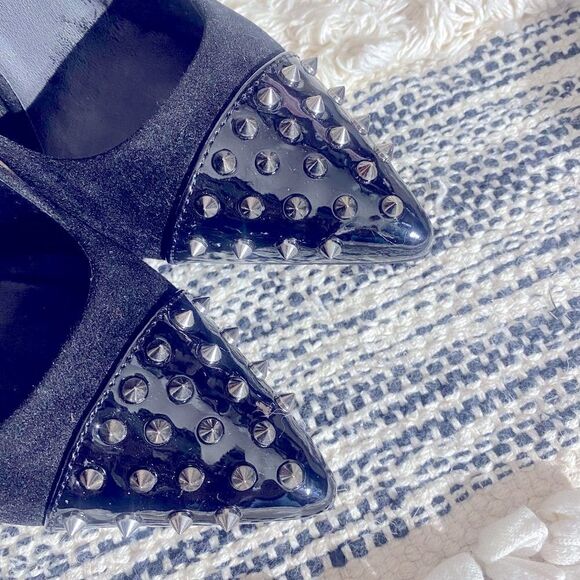 Shoedazzle Size 7.5 Black spike shoes - Picture 8 of 8